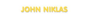 Der Vorname John Niklas